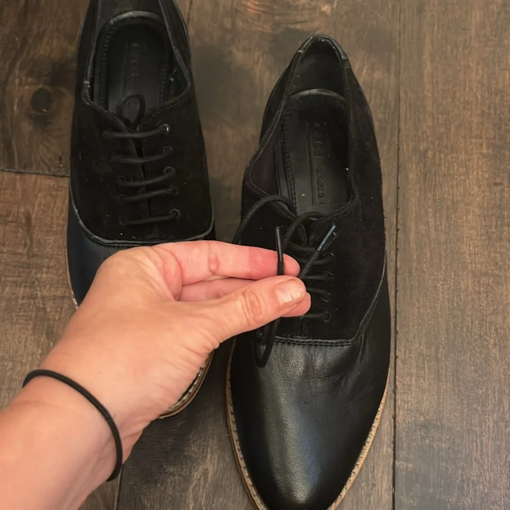 ASOS Suede Vinyl Oxford Dress Shoes